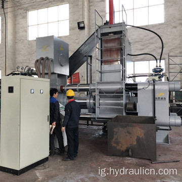 Kwụ Automatic Scrap Briquette Press maka Steel Chips